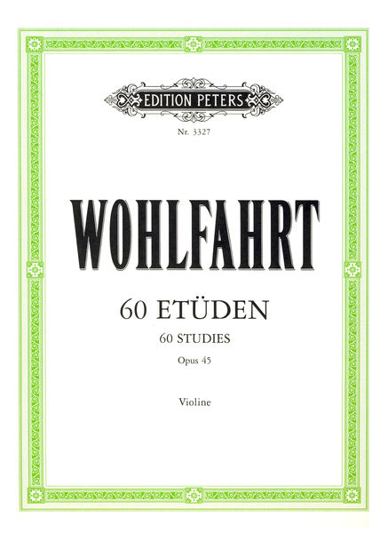 Edition Peters Wohlfahrt 60 Etüden