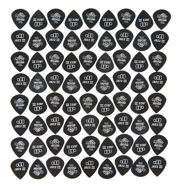 Dunlop Tortex Black Silver Jazz 100