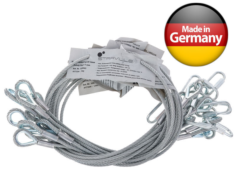 Stairville Safety Set 80cm/6mm 10pcs.
