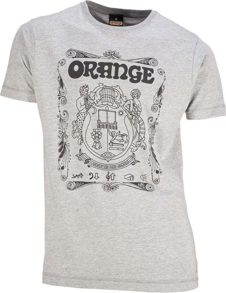 Orange T-Shirt Crest Grey XXL