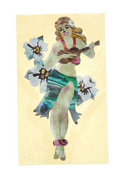 Jockomo Hula Girl Sticker