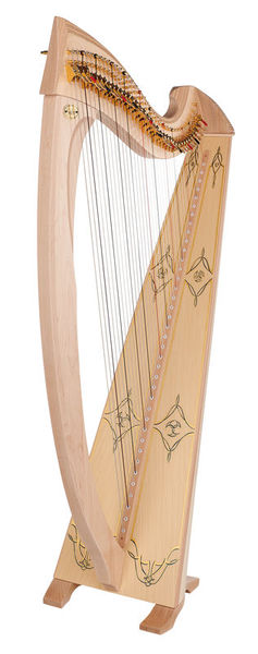 Salvi Una Deluxe Lever Harp Natural