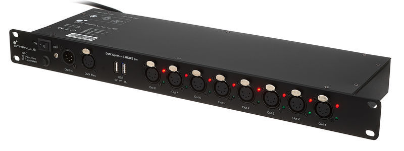 Stairville DMX Splitter 8 USB 5 pin
