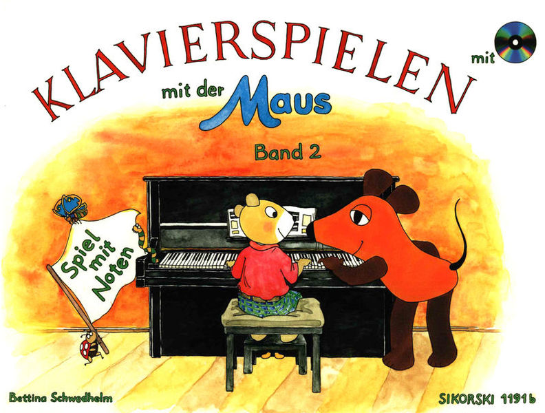 Sikorski Musikverlage Klavierspielen Maus 2 +CD