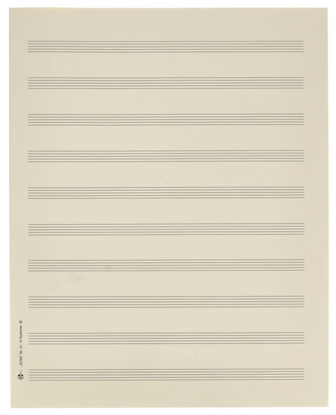 Star Sheet Music Paper Quart 10 mm
