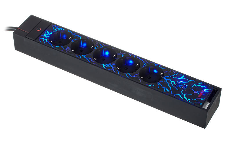 REV Ritter Gamer Power Strip 5Way USB LED