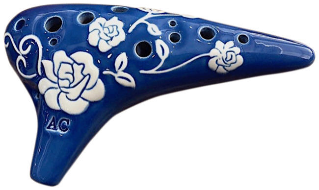 Thomann 12H Ocarina C3 Roses blue