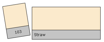 Lee Filter Roll 103 Straw