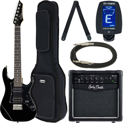 Harley Benton RG-Junior BK Bundle 2