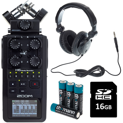 Zoom H6 Card & Headphone Bundle