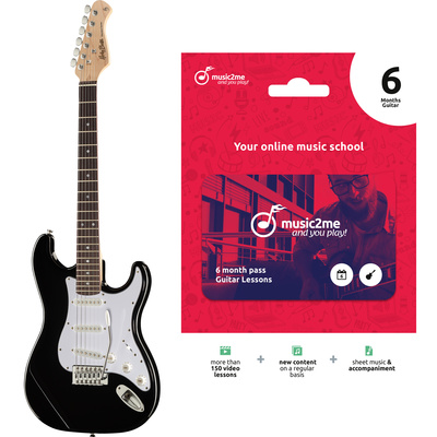 Harley Benton ST-20 BK Standard Serie Bundle