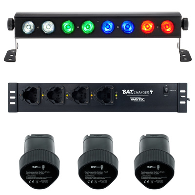 Varytec BAT.BAR 8 RGBW Bundle