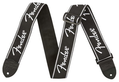 Fender Running Spagh. Logo Strap BK
