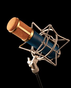 Microphones large membrane à condensateur