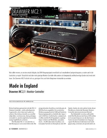 Sound & Recording Drawmer MC 2.1 - Monitor-Controller Sound & Recording Drawmer MC 2.1 - Monitor-Controller