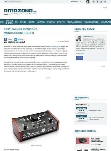 Amazona.de Test: Palmer Monicon L, Monitorcontroller Amazona.de Test: Palmer Monicon L, Monitorcontroller