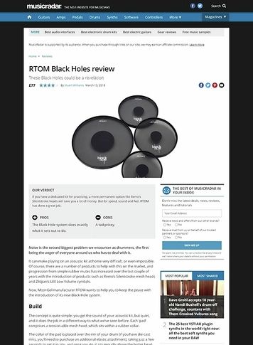 MusicRadar.com RTOM Black Holes MusicRadar.com RTOM Black Holes